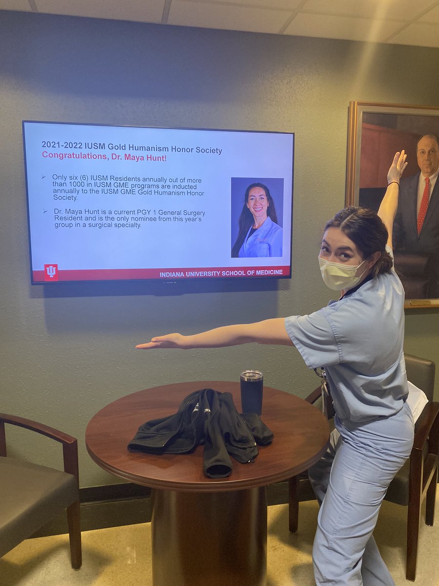 Dimitrios I. Athanasiadis (@dimitrios_iu) on Twitter photo Proud that one of my co-interns, Maya Hunt, is inducted to the Gold Humanism Society! <a href="/IU_Surgery/">Indiana Surgery -Indiana Univ School of Medicine</a> Proud that one of my co-interns, Maya Hunt, is inducted to the Gold Humanism Society! <a href="/IU_Surgery/">Indiana Surgery -Indiana Univ School of Medicine</a>