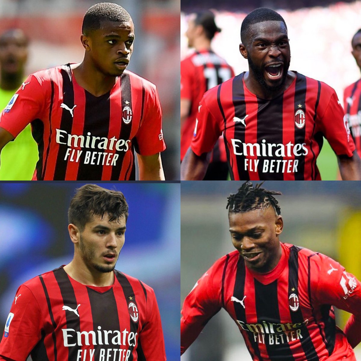 alaimofootball's tweet photo. 🚨APERCIBIDOS 

🔴⚫️Pierre Kalulu, Fikayo Tomori, Brahim Díaz, Rafael Leão y Alessio Romagnoli, son los futbolistas apercibidos por el equipo rossonero. En caso de ser amonestados vs la Atalanta, se perderán el último partido de la temporada vs el Sassuolo. #ACMILAN https://t.co/GByXct9DiG