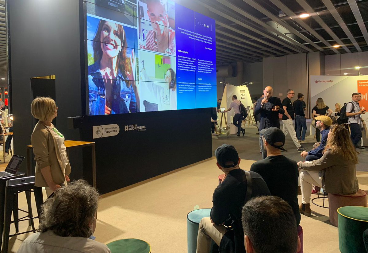 weareadn's tweet photo. Hoy nuestros CEOS, @helenabarroc, @miquelartigau i @piscuo han presentado ADN en el stand de @barcelonactiva en @ISE_Show ​🙌

📷​Un evento tecnológico dirigido al sector audiovisual que cuenta con soluciones digitales y ponencias para el ámbito educativo👏​

#WeAreADN https://t.co/oil7Y9LlQm