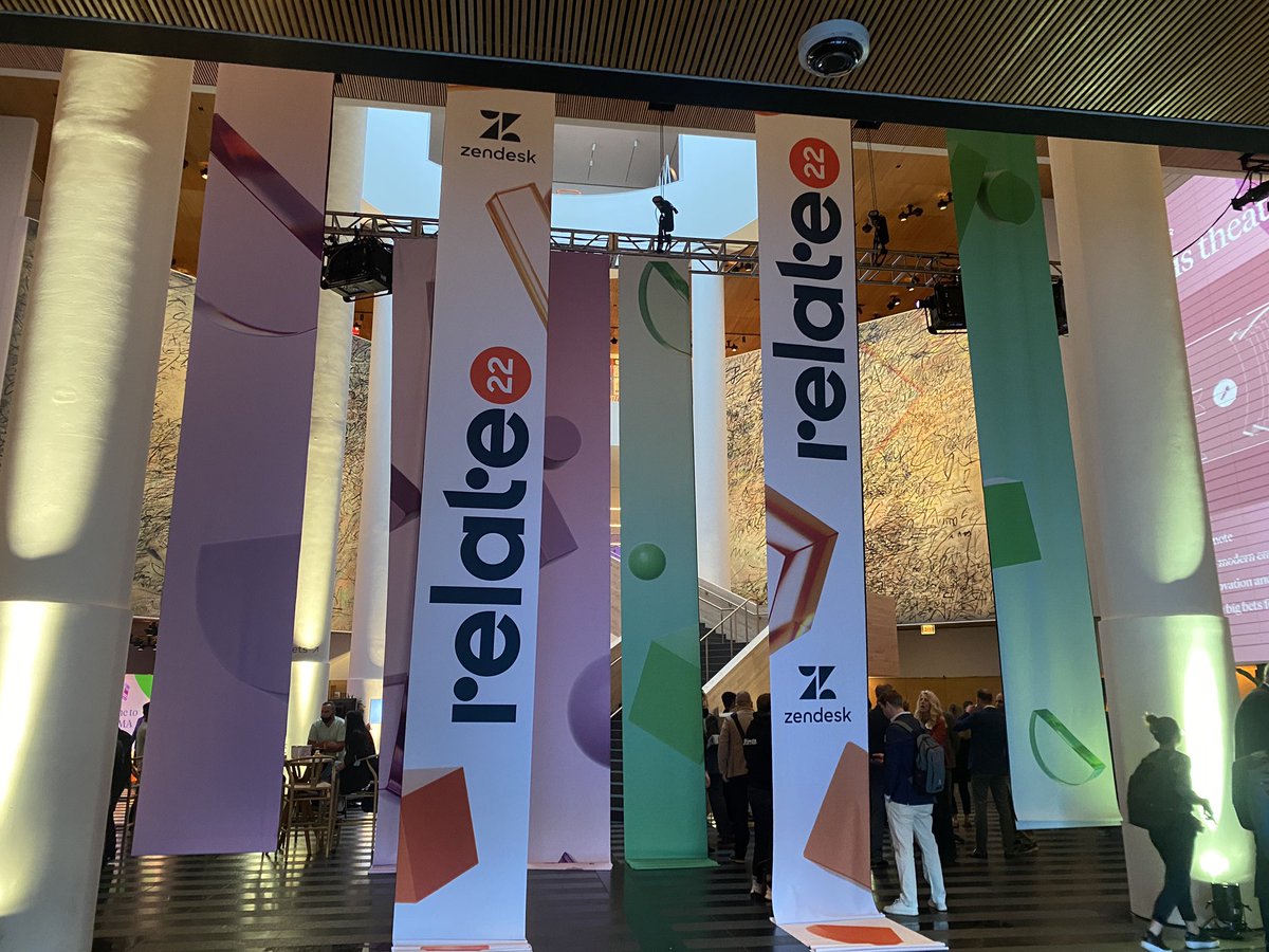 Amazing energy at #ZendeskRelate in SF <a href="/MuseumModernArt/">MoMA The Museum of Modern Art</a> <a href="/mikkelsvane/">Monty Python</a> taking the stage shortly 🎉🎉🎉