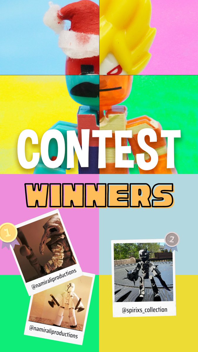 stikbot's tweet photo. Congratulations to the winners of the Custom Stikbot Contest! 🥳
🥇1st place: @namiraliproductions
🥈2nd place: @spirixs_collection
Honorable mentions: @Deadpoolkid @virgile_stikbot @chuzzle_films @Geo08 @Motion
#ZingToys #Stikbot #Klikbot #StikbotContest #CustomContest #Toys https://t.co/FB5L9yhqXP