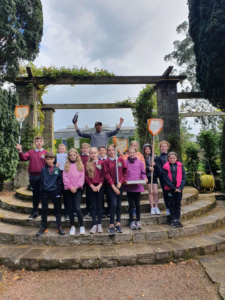 'We love newts!!'Today I had the thrill of having pupils & teachers from St. Josephs Strangford & St. Mary's Portaferry out at @NTmountstewart with Rachel from the CYP Team, for some pond dipping and bug hunts! @HeritageFundNI @ARGroupsUK @nmdcouncil