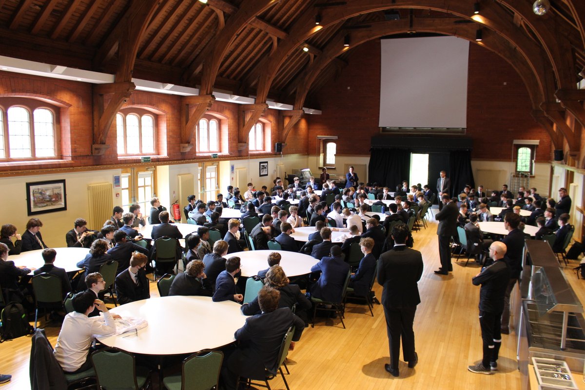 BoltonSch's tweet photo. Today we bade farewell to our Y11 boys from @BoltonSch as they go on study leave - lots of good wishes for the future &amp; rousing speeches at their final gathering @Y10and11atBSBD https://t.co/TzFGkGTLX5