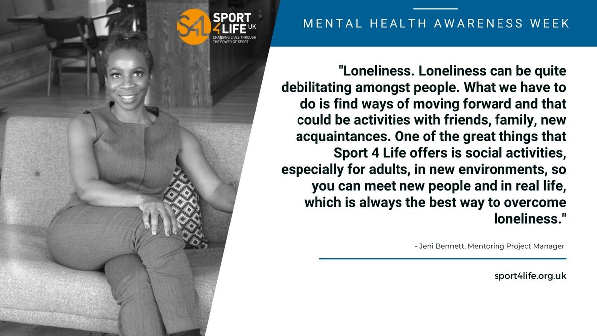 It's #MentalHealthAwarenessWeek 
<a href="/JeniBennett9/">Jeni Bennett</a>, our Mentoring Project Manager, shares her advice and thoughts on loneliness. Together we can tackle loneliness! Share your story!
#IveBeenThere <a href="/mentalhealth/">Mental Health Foundation</a>