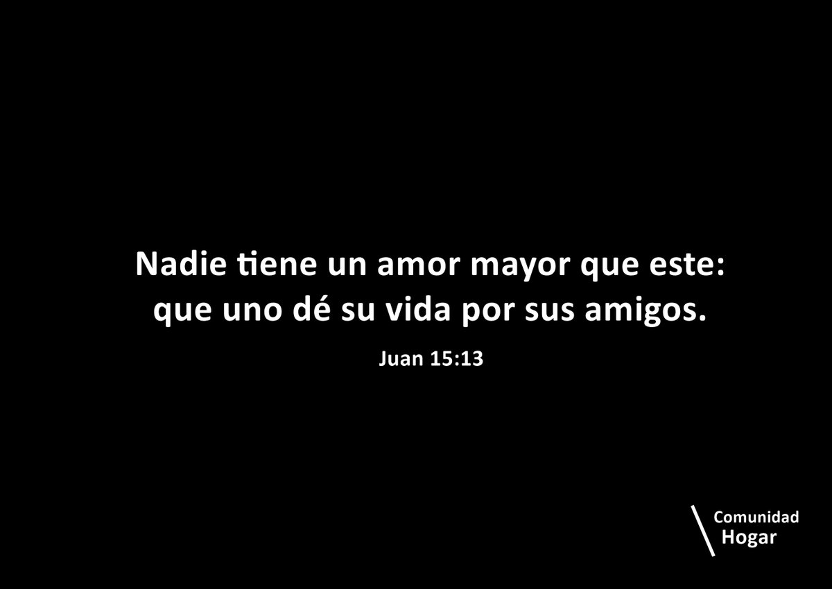 ComunidadHogar's tweet photo. ¿Quién podría amar de esa forma, entregar su vida para rescatar otra?
Jesús mostro su amor de forma practica, una es la teoría y otra la practica, de esta forma demostró que es posible aplicar este tipo de amor, el dio su vida de forma voluntaria por aquellos que considero amigos https://t.co/N1rswfdTXV