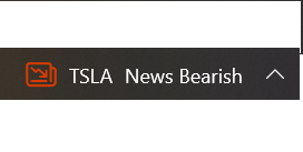 gestrjr's tweet photo. lol I wonder why this popped up on my MICROSOFT windows toolbar #teslastock #tesla https://t.co/bX6sziMeHR