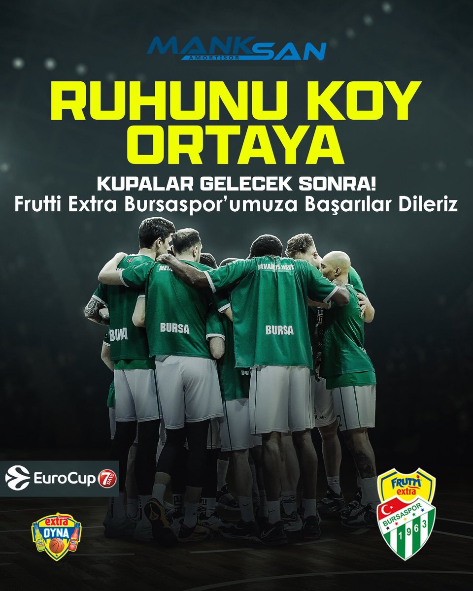 Manksanas's tweet photo. ŞEHRİMİZİN TAKIMI
Frutti Extra Bursaspor'umuza
Eurocup Finalinde Başarılar Dileriz...

@manksan_amortisor'in bu Instagram fotoğrafını gör https://t.co/IZudKuMdSl https://t.co/nEk84y9DQN