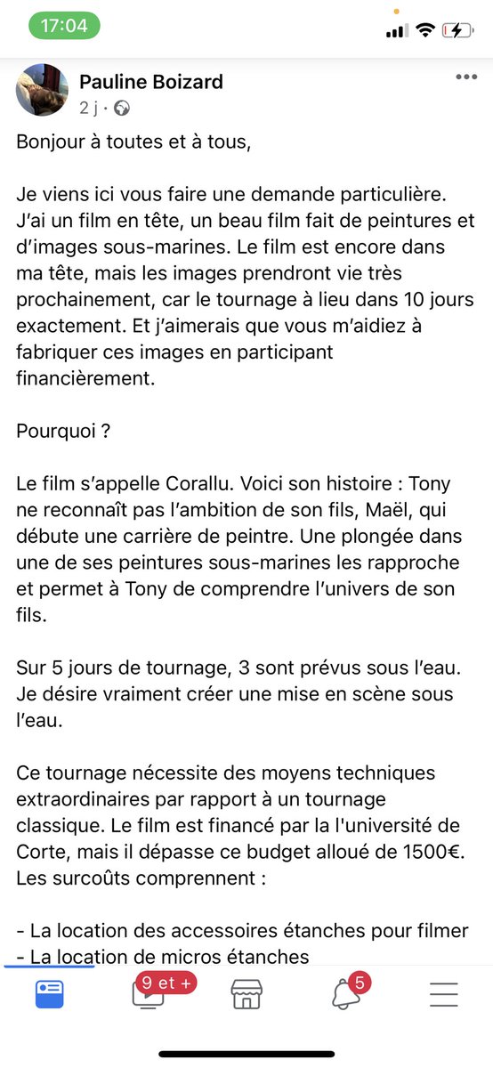 U_ugo__'s tweet photo. Salut !
Le film sous-marin se prépare bien, on tourne la semaine prochaine dans le cap !

On a besoin de vous puisque évidemment, tourner sous l’eau c’est super coûteux.
N’hésitez pas a faire un don sur le lien prévu, et lisez bien le message de la réalisatrice ! https://t.co/5EY4DaJum4