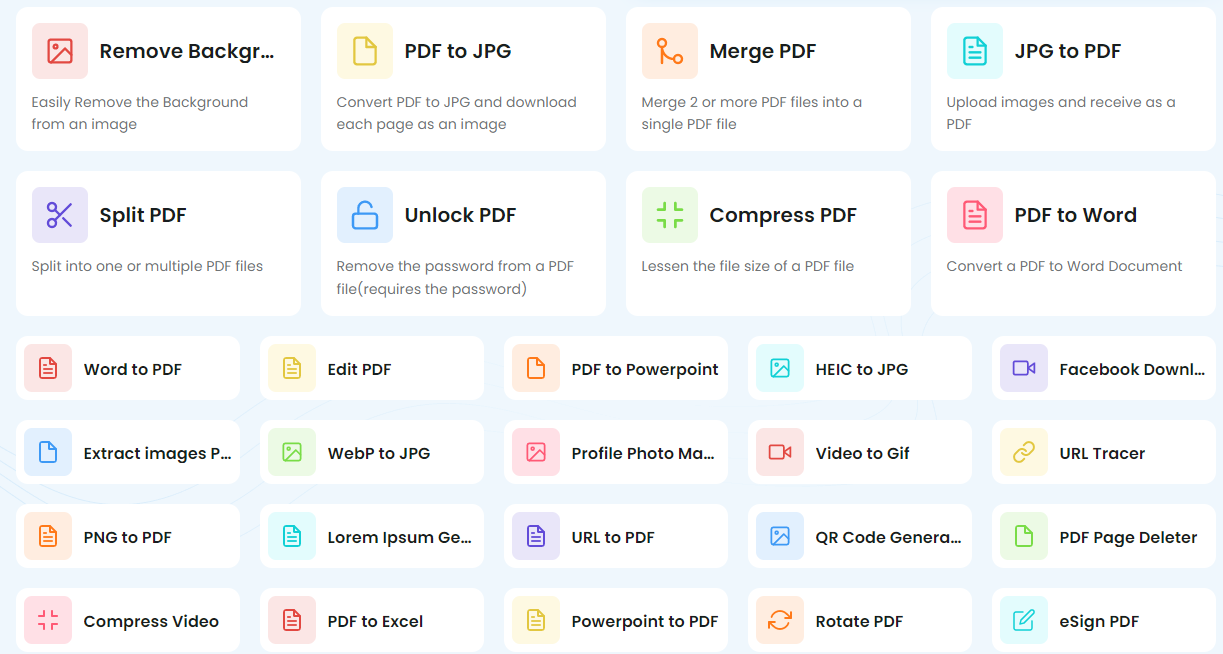 Converta PDF, PNG, HEIC, GIF, WebP para JPEG