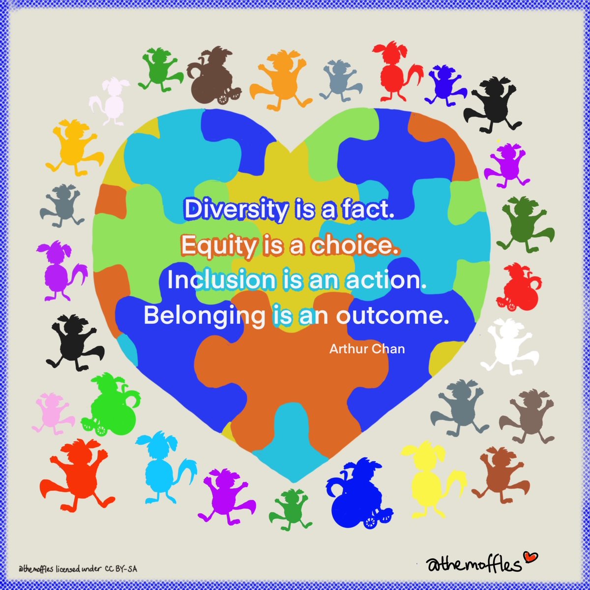 TheMoffles's tweet photo. 🌈 Belonging is a sense of acceptance &amp; respect born out of inclusion. Every child deserves to belong. Let's teach them early on that in diversity there is beauty &amp;  strength 🐾💕 #DiversityandInclusion #belonging #acceptance #everychildmatters #MentalHealthAwarenessWeek #love https://t.co/sZd09eqZiz