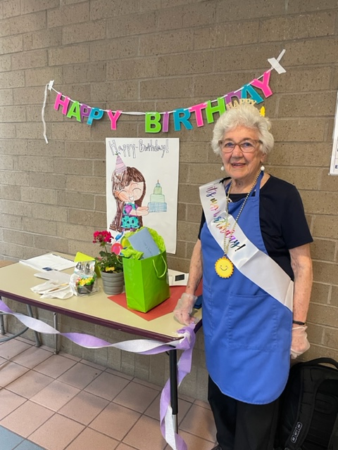 Happy 93rd Birthday, Mary Lou! SMS students celebrated the May 9 birthday of Mary Lou Westra, an ISD 748 Food Service employee since 2001! Revisit Mayor Ryan Fitzthum's proclamation of Mary Lou Westra Day from her 90th birthday! wjon.com/sartell-mayor-…