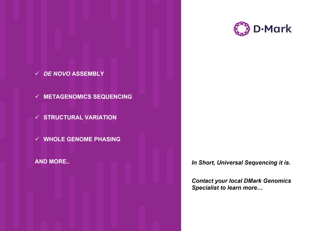 DMARKBIO's tweet photo. Do long reads sequencing data, up to 200 kb, with well-known Illumina sequencing read accuracy and with the ease of single read sequencing. https://t.co/m3lSnlqRa1
#longreads #DMark #NGS https://t.co/NiWfRJ5pDT