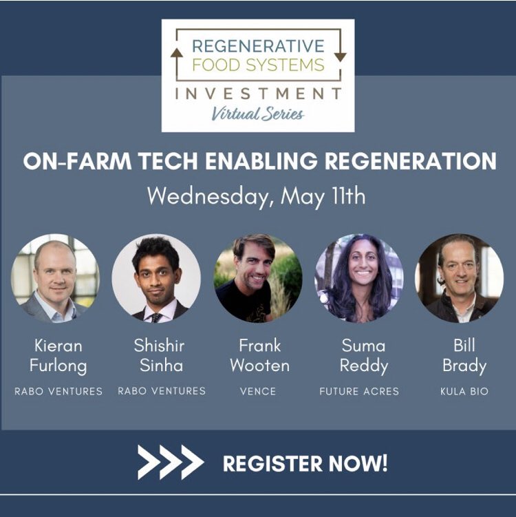 TODAY! Learn about investing in technologies that enable #regenerativeagriculture from <a href="/RaboFoodAgri/">Rabobank F&A</a> and hear from great companies doing the work! RFSI-forum.com/2022-RFSI-virt…
#agtech #farming #aginvest #investment
