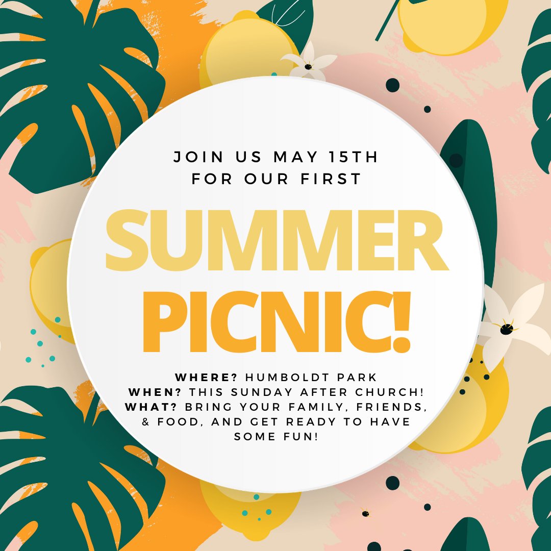 RC3Chicago's tweet photo. Join us Sunday!! We hope to see you there!!

Church service: 10AM // 3709 W. Grand Ave //
Church Picnic to follow at Humboldt Park! https://t.co/T3kCDGKZGS