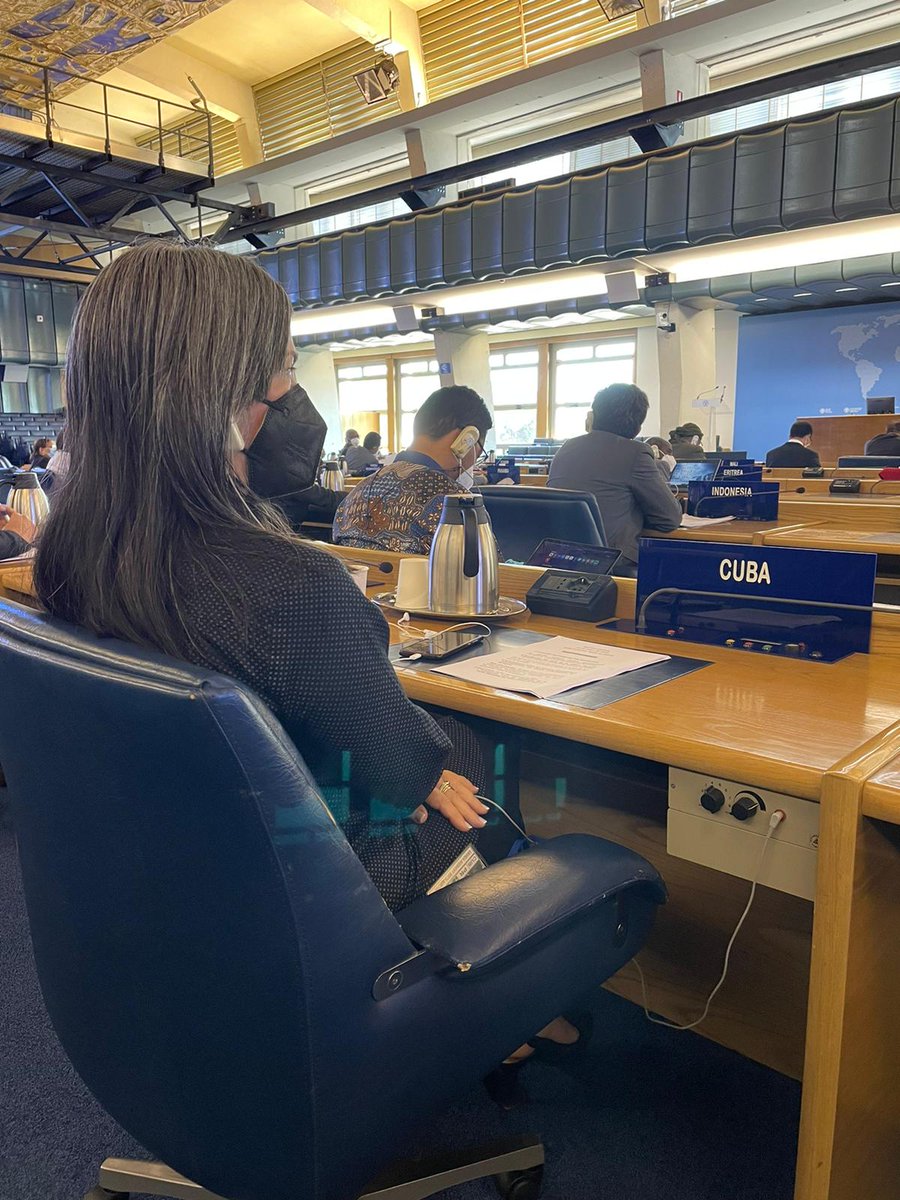 MirtaGranda's tweet photo. In the plenary session of the G77 + China, I reiterated Cuba's commitment to the Group's principles and to the construction of a democratic, fair and equitable international order that responds to our peoples' desire for peace and development. https://t.co/C0uTy2V6QM