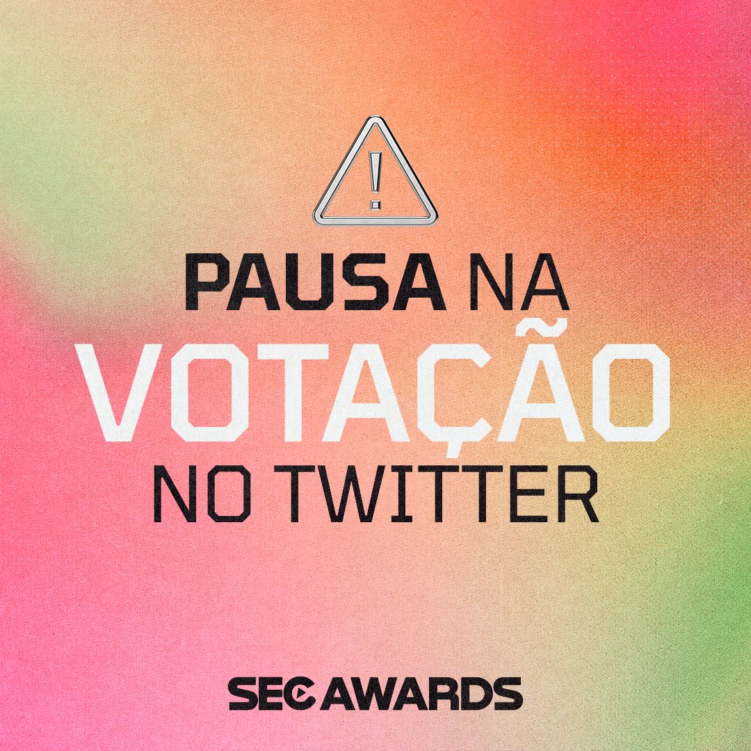 secawards's tweet photo. Atenção: assim como aconteceu na edição do ano passado, a votação no Twitter do #SECAwards será pausada a partir da próxima segunda (16/05) e retorna em 06 de Junho. 

Enquanto isso, as votações acontecerão somente pelo site. https://t.co/ouYaqkXyw7