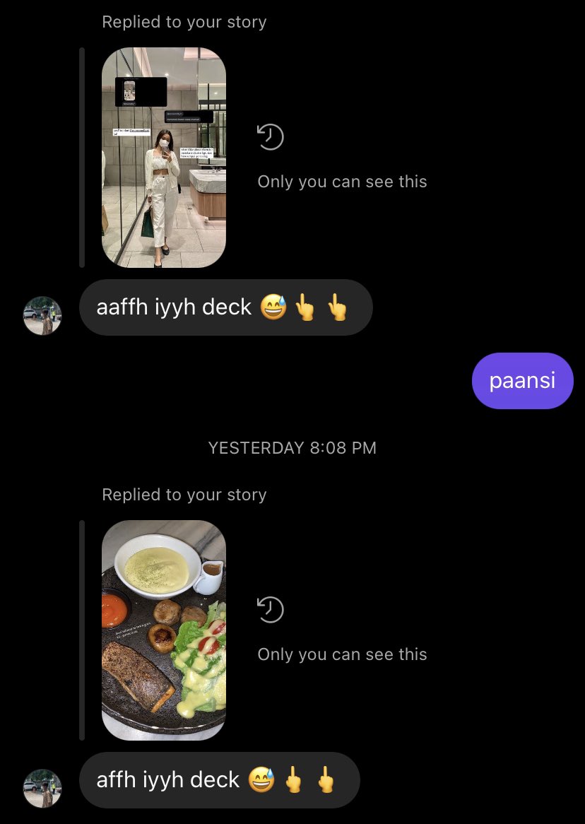 khansaneira's tweet photo. someone please stop my little brother from replying to my story 🥲 https://t.co/Yx0Dfh3T7O