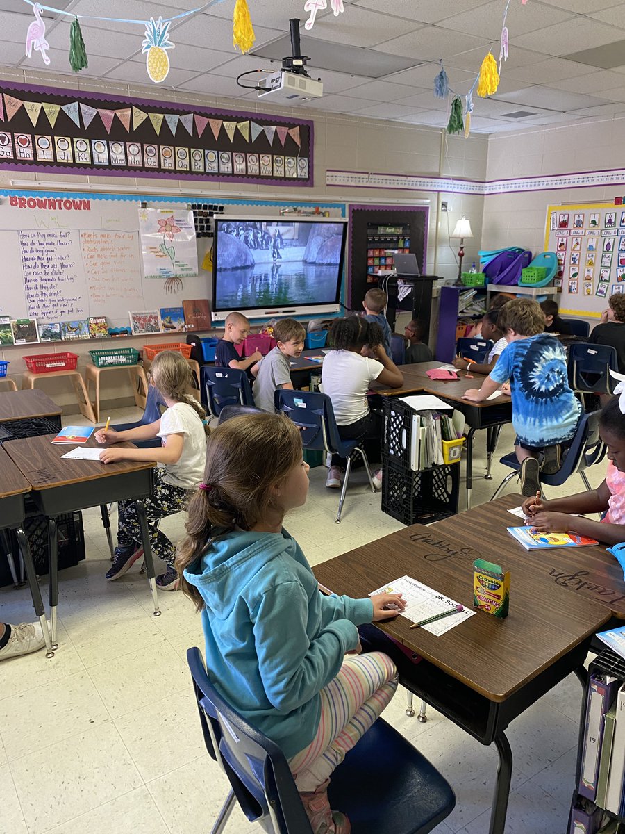 tweetingbrown's tweet photo. We're learning about Jane Goodall this week. We're using live zoo cams to observe like Jane! @ShelbyEdTech #edtech #virtualfieldtrip #observe #futurescientists https://t.co/E8HGaWtyL7
