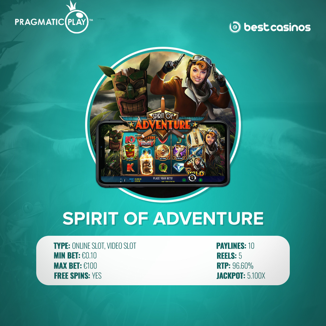 bestcasinoscom's tweet photo. Are you ready to ‘discover wealth, fortune, and good luck’? At least, that is what the Spirit of Adventure online slot promises its players. 🍀

➡️https://t.co/xxGpmUhSyn

#spiritofadventure #adventure #pragmaticplay #bestrtp #onlineslot #bestslot #slots #videoslot #kingdom #luck https://t.co/jLcdE3XavT