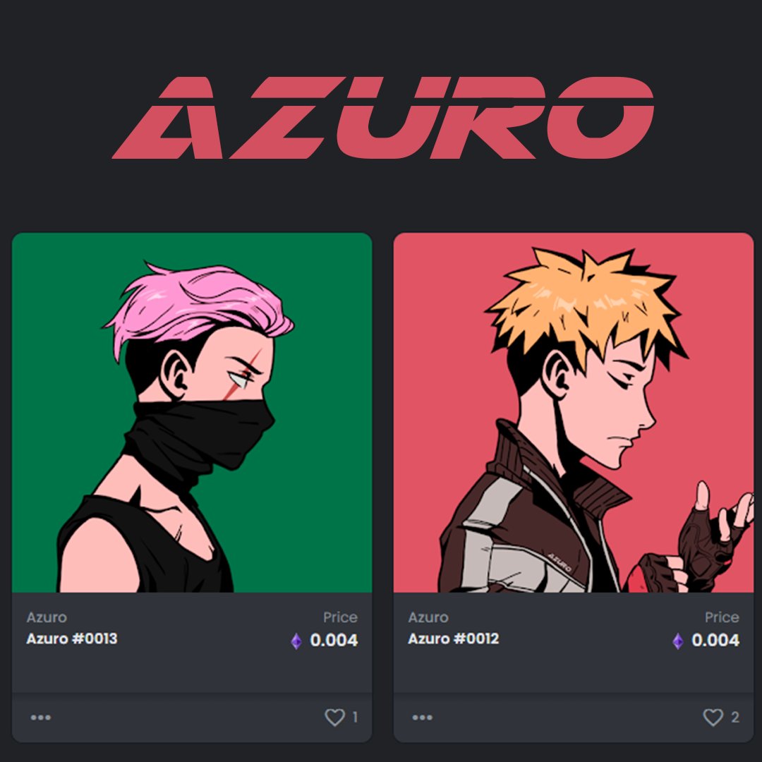 Azuro #0012, #0013 now listed on <a href="/opensea/">OpenSea</a>
Price: 0,004 ETH

opensea.io/collection/azu…

#nft #nftart #nftartist #nfts #nftcollector #nftcommunity #cryptoart #critoartist #nftphotography #nftanimation #nftvideo #digitalart #azuro #azuronft #azuki #bored #ape #opensea #NFTdrop