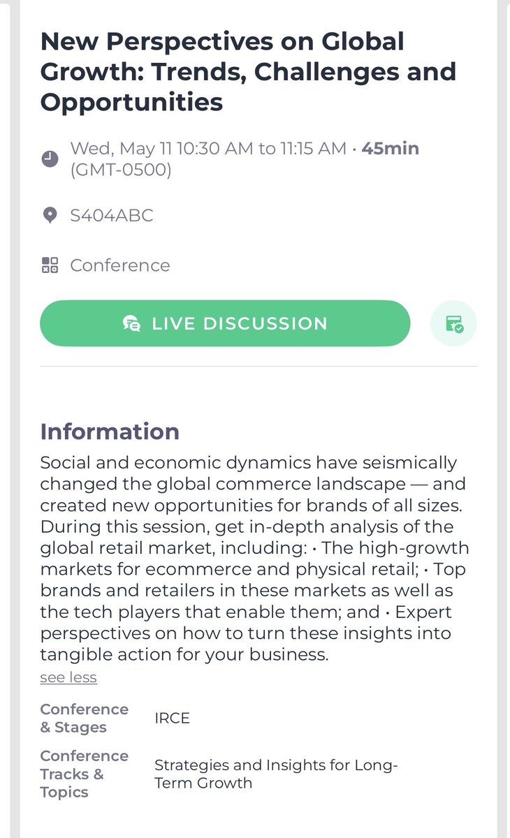 TheMerchantLife's tweet photo. Next up! @SonyaGillSocial talking new perspectives on global growth trends! @RetailInnovate #RICE2022 

Our very own Raj Dhiman kicked off the track 👏🏽👏🏽👏🏽 https://t.co/YKRSAX8aD7