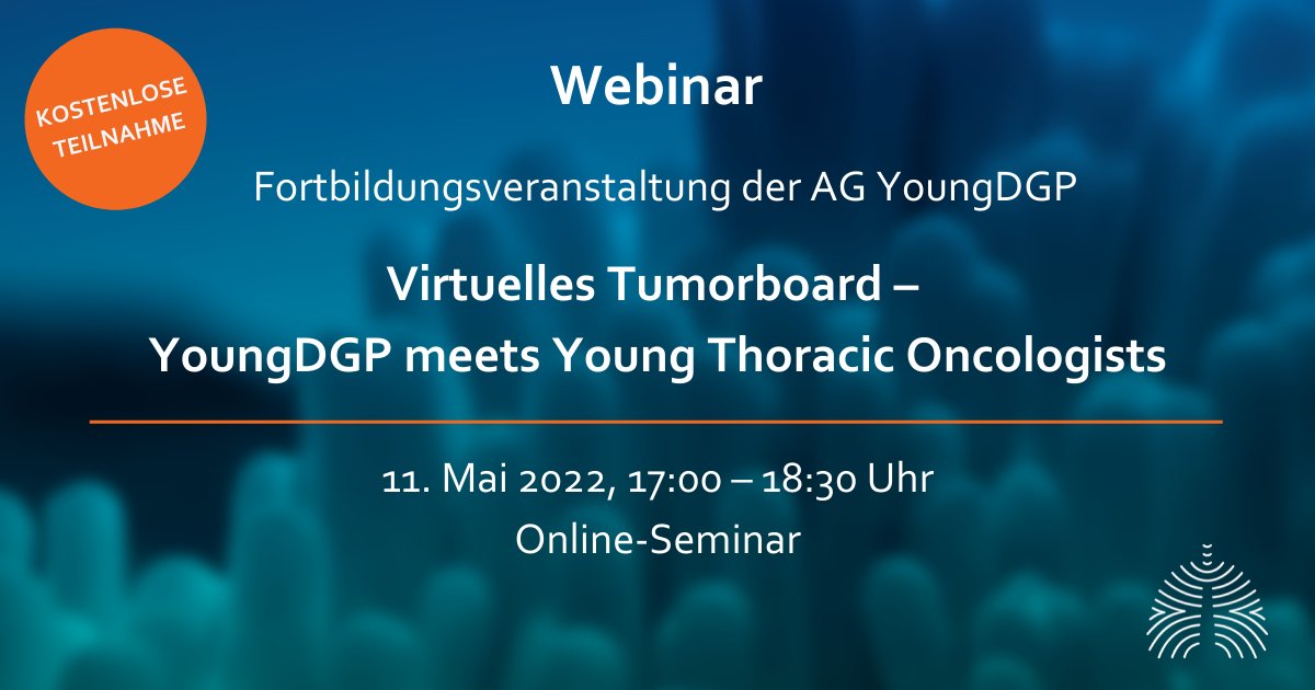 young_dgp's tweet photo. Ihr wollt noch spontan am #VirtuellenTumorboard teilnehmen?
Seid noch bei der letzten Stunde dabei! Hier kostenlos anmelden: https://t.co/tzVsujGX2P
#YoungDGP #YoungThoracicOncologists
#Onkologie #Pneumologie https://t.co/q4vQoltxp6