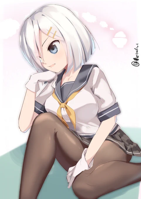 #艦これ版深夜の真剣お絵描き60分一本勝負
#艦これ版真剣お絵描き60分一本勝負_20220511
無防備におひるの事を考える浜風 