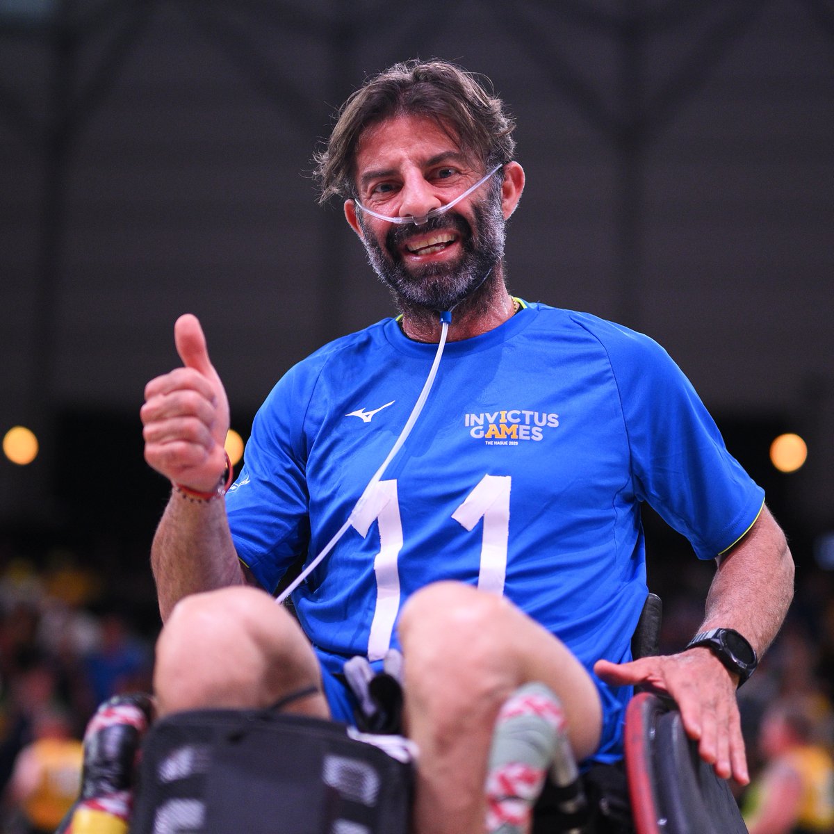 WeAreInvictus's tweet photo. "Sport helps me to have a better life and it helps me to live, truly live."

Sport means a lot to Italy's Carlo Calcagni and he gave everything he had at the #InvictusGames The Hague 2020. 💛🖤 https://t.co/9TxKcg3zwW