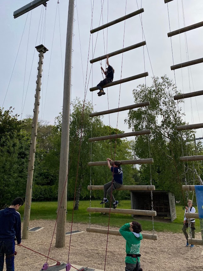 1stbeckenham's tweet photo. The Scouts had a great time at PGL Windmill Hill, with adventurous activities including climbing wall, giant swing, abseiling, Jacob's Ladder and fencing. https://t.co/EnXBAhO0eI
