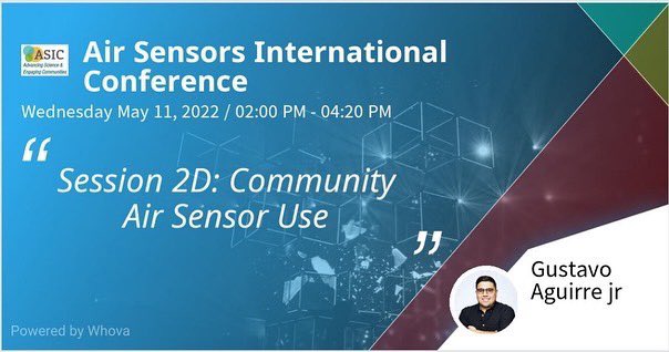 MoKanCAN's tweet image. @BetolMartinez and @Gus_jr88 are presenting today at the Air Sensors International Conference. 
Check out their talks if you&apos;re attending the event! #ASIC2022 #AirSensorsIntConf2022 #AirQualityResearchCenter