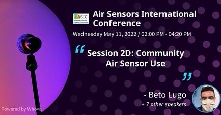 MoKanCAN's tweet image. @BetolMartinez and @Gus_jr88 are presenting today at the Air Sensors International Conference. 
Check out their talks if you&apos;re attending the event! #ASIC2022 #AirSensorsIntConf2022 #AirQualityResearchCenter