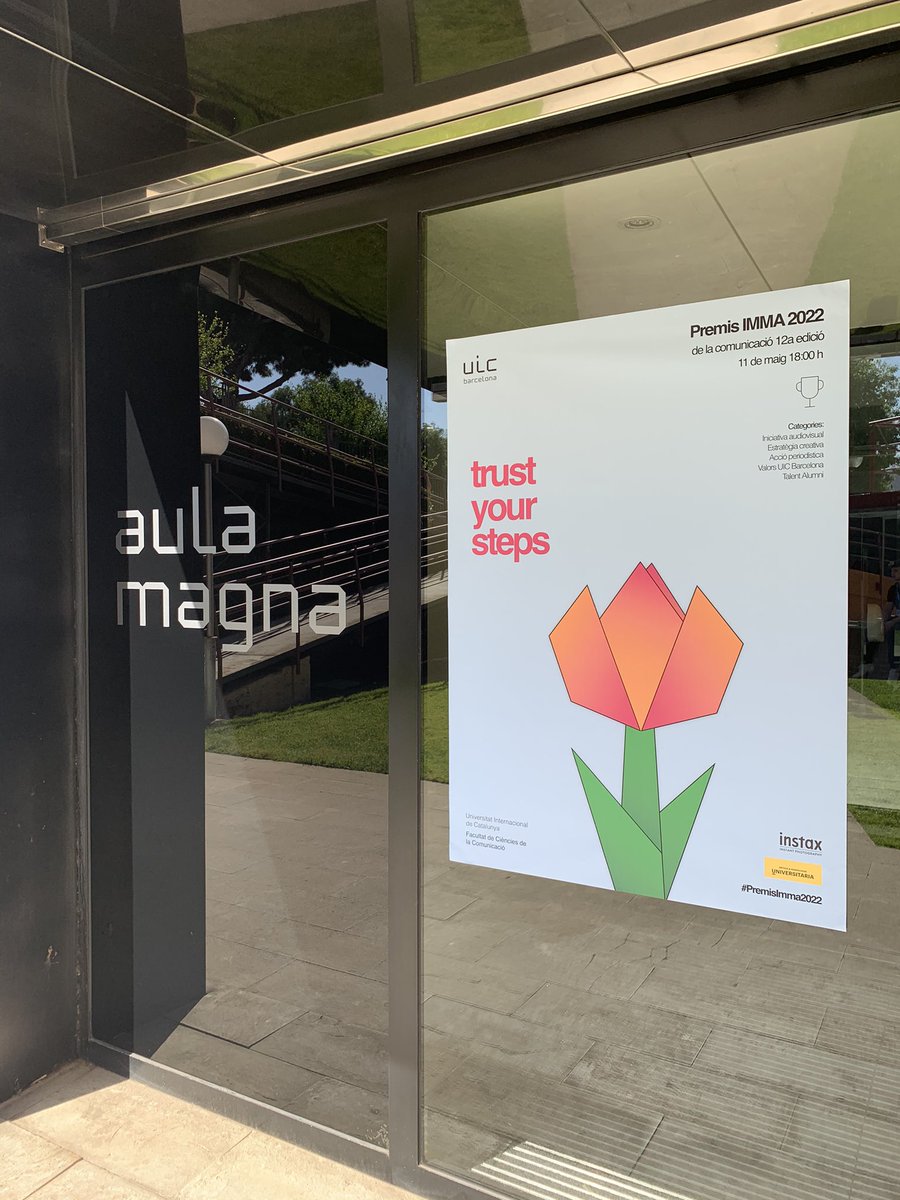 uic_comunicacio's tweet photo. Això ja comença, atents! ⏳👣 #PremisIMMA2022 🌷 #TrustYourSteps https://t.co/qd8gQSNdTb
