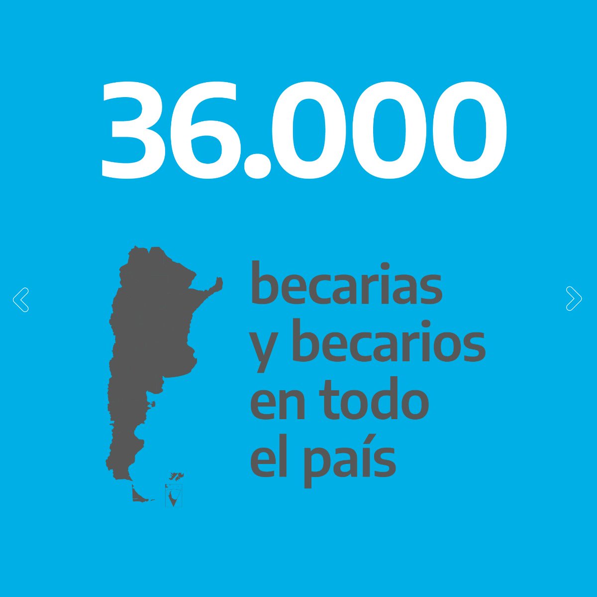 EducacionAR's tweet photo. 36 mil becarias y becarios ya son parte de las Becas Manuel Belgrano. Esta iniciativa busca promover el ingreso, la continuidad y la finalización de estudios de grado y pregrado en nueve áreas consideradas estratégicas para el desarrollo económico del país y la igualdad social https://t.co/v070HCbs0j
