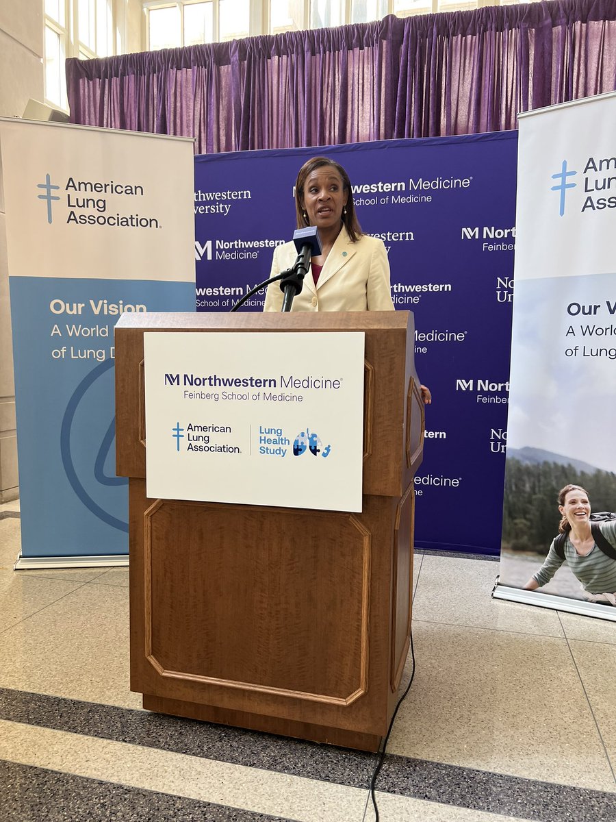 JFitzgerald_CMO's tweet photo. Excited to attend the press event for the Lung Health Cohort @NUFeinbergMed with @LungAssociation and PIs, @RKalhan and @MCarnethon with the study’s first participant. #lungstudy #lunghealth https://t.co/zFErj0p1Rl