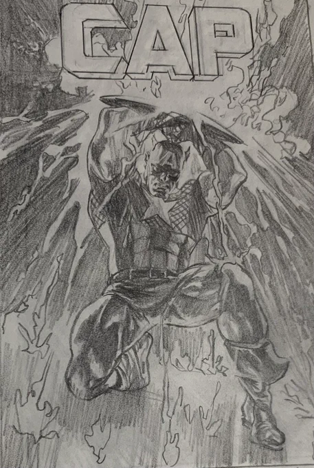 #CaptainAmerica #sketch #art #comic #originalart on the way to #SDCC 