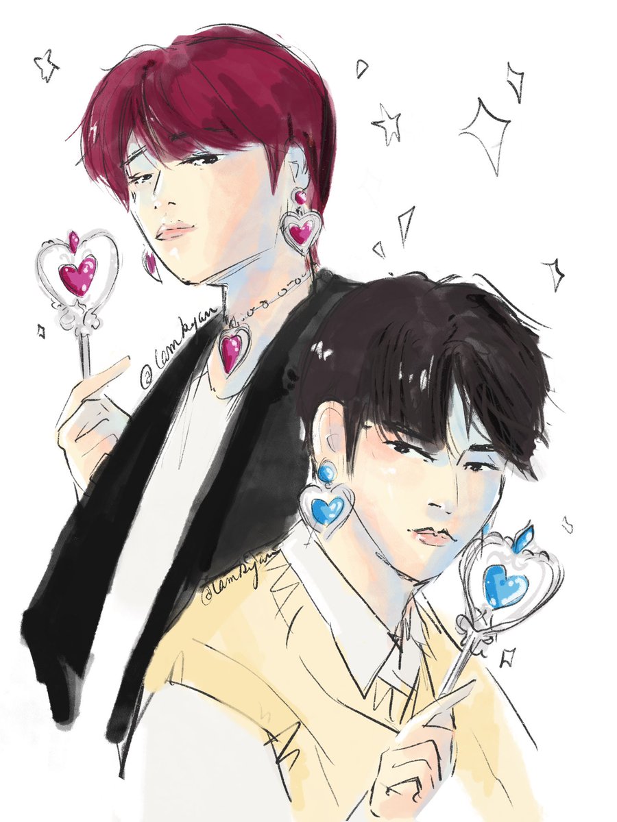 lamkyan's tweet photo. Magical boys~💫🐻✨🐰✨

#TOMORROW_X_TOGETHER #GOOD_BOY_GONE_BAD #TXTfanart @TXT_members https://t.co/2daHqylo93