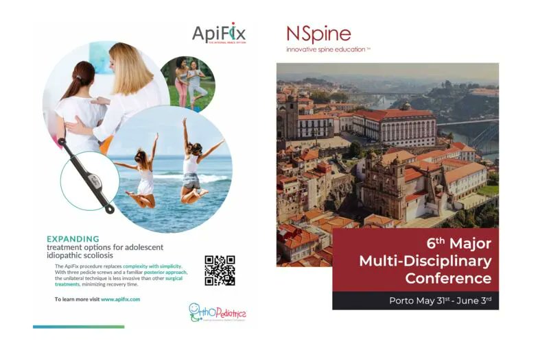 NSpine welcomes Orthopediatrics / Apifix as GOLD Sponsor to the 6th NSpine Major Multidisciplinary Conference in Porto May 31st to June 3rd. OrthoPediatrics is one of the very few companies dedicated to bringing specialised pediatric implants to market. buff.ly/37yQfWm