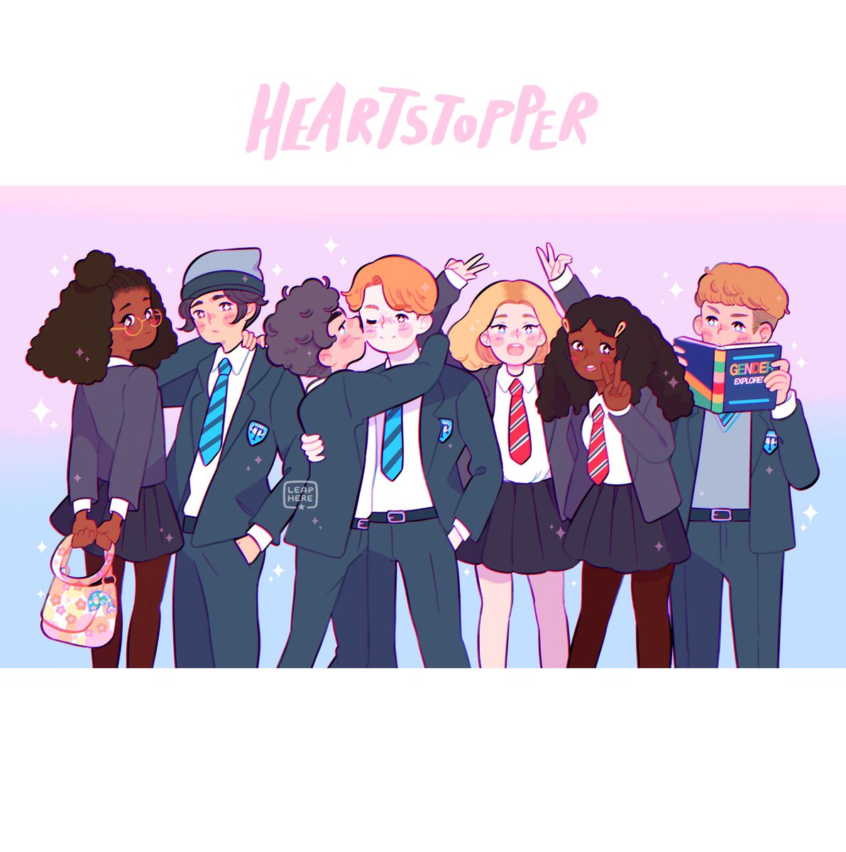 「🌈Colours of You🌈
#HeartstopperNetflix 」|✧ Leaphereのイラスト
