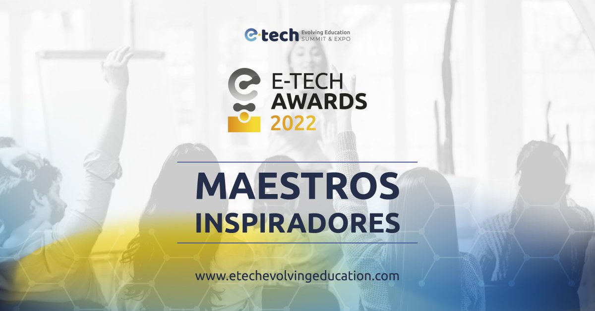 ConEdubyETech's tweet photo. 👩🏻🏫 ¿Conoces a algún maestro que ha sido modelo de inspiración para la comunidad educativa?
🏆 Es momento de reconocer su vocación, nomínalo en los #EtechAwards y premia su gran labor.
👉 Nomina en: https://t.co/yWThcHc8nJ
.
.
#edtech #Maestros #Docentes #Escuelas #Estudiantes https://t.co/BwGVc376iU