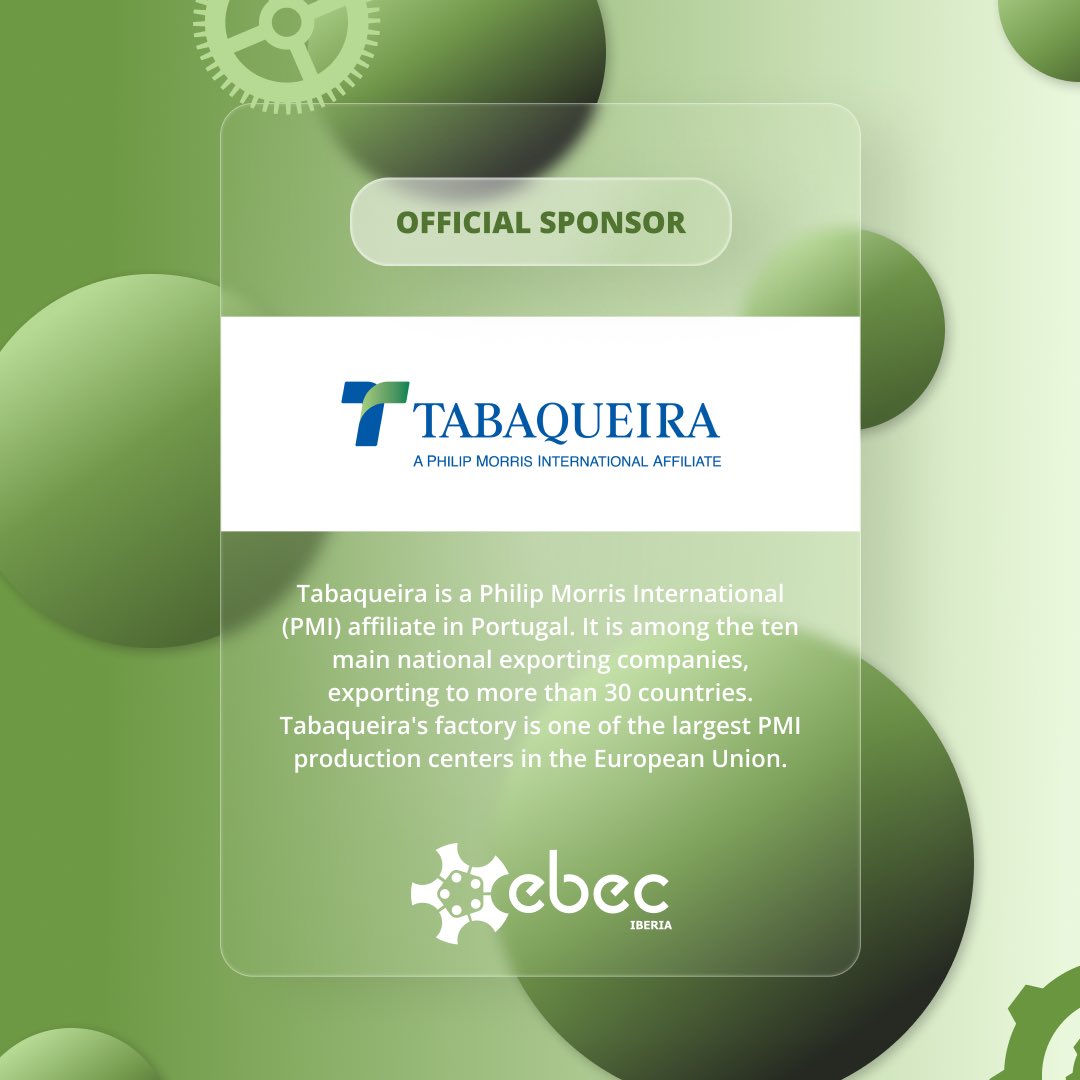 EBECIberia's tweet photo. We are proud to announce Tabaqueira as our Official Sponsor 🎉

💻All opportunities are up to date at https://t.co/hAbHATUSvP💻

For more information, please visit their websites on  
👉https://t.co/99TVF7oNOJ e https://t.co/MQBeFDDBvg👈

 #EBECIBERIA22 #EBEC22  #engineering https://t.co/UKyMPXroKs