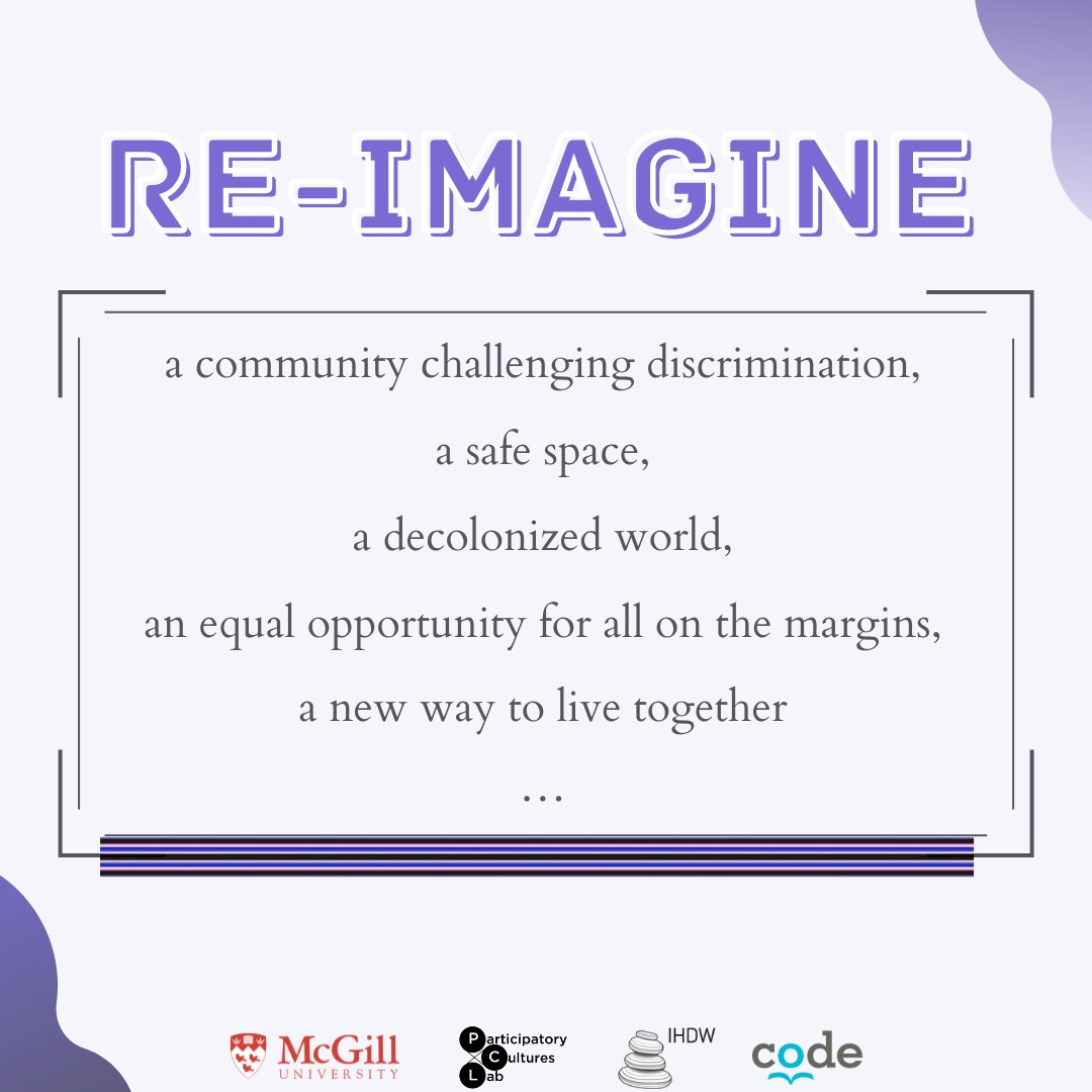 Unleash your imagination by joining our 10th Annual McGill International Cellphilm Festival! Exploring this year's theme of “Re-Imaginings”, we invite you to re-imagine: our world, our society, and ourselves. 🌎✨