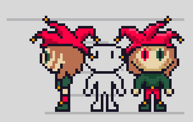 UrsusElBardo's tweet photo. Practcing characters again!
¡Vuelven las prácticas de personaje!
#pixelart #pixel #handpixeled #bufón #mexicanartist #bardo #bard #jester #pixelstudio #wip https://t.co/yVLTk3hZuL