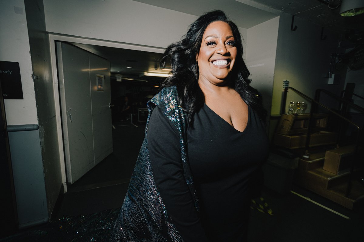 Alison Hammond backstage at the Virgin Media BAFTA TV awards
