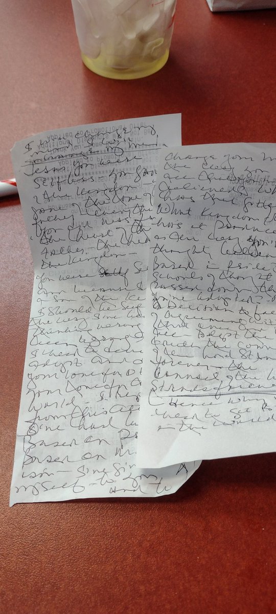 willstraw2014's tweet photo. When there's no notebook. There's always the back of a receipt.
Never throw anything away https://t.co/ITLBBQbYUl