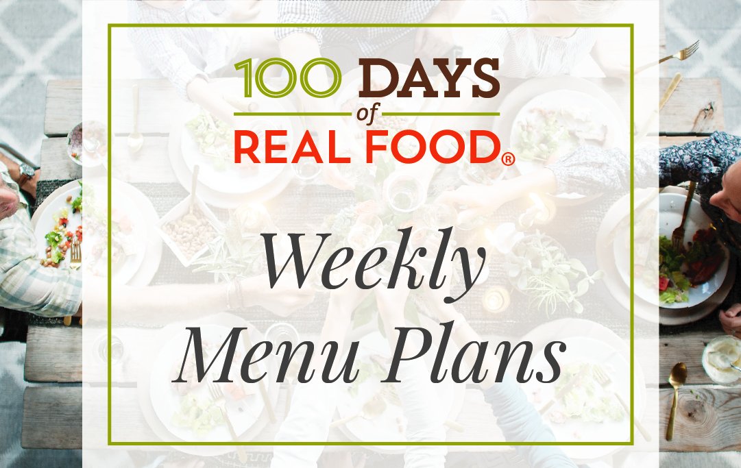 I'd love to get your opinion on something. Would you like to get a #weeklydinnerplan in your inbox? Check out the first one here: 100daysofrealfood.com/real-food-dinn…