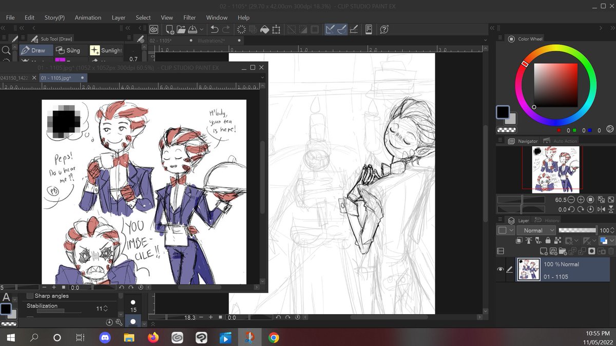 Cacandyart's tweet photo. I like him doing this 😌

#AdventureTime #wip https://t.co/RzbmMn8X70