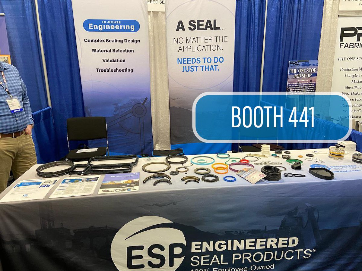 ESPINTL's tweet photo. Come talk to our sealing experts at Design-2-Part show in Schaumburg!

#D2P #sealexperts #engineering https://t.co/2gIGcF1D0c