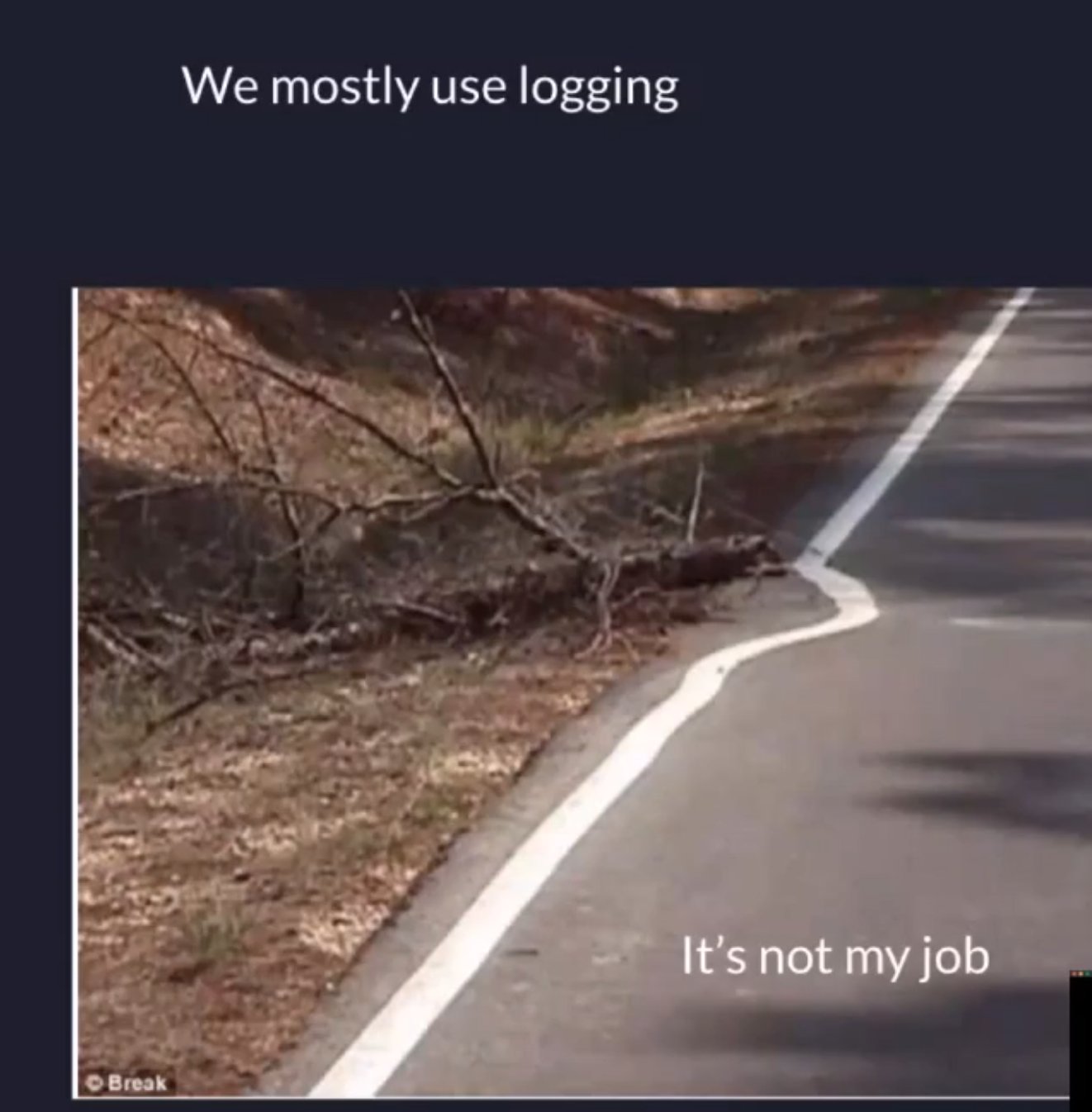 It’s not my job