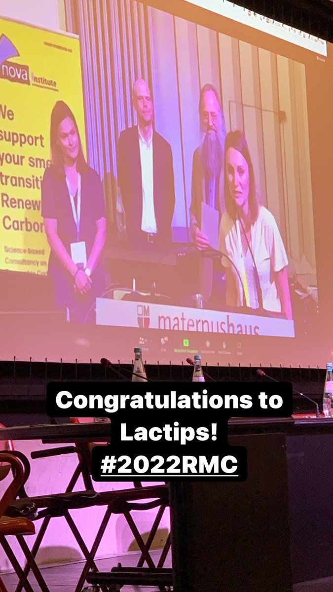 DGreenblogger's tweet photo. #2022RMC #InnovationAward for this year’s #RenewableMaterial of the year @twelve_co2 @LACTIPS_SA @EastmanChemCo https://t.co/MYcwb5FMcU