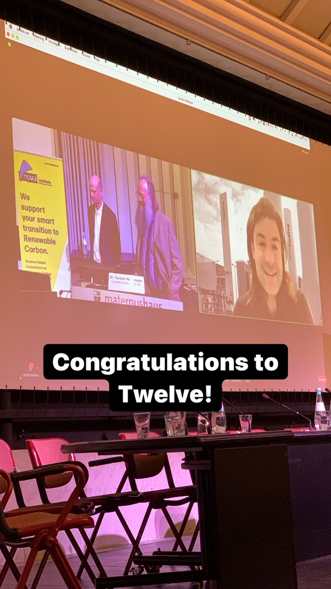 DGreenblogger's tweet photo. #2022RMC #InnovationAward for this year’s #RenewableMaterial of the year @twelve_co2 @LACTIPS_SA @EastmanChemCo https://t.co/MYcwb5FMcU
